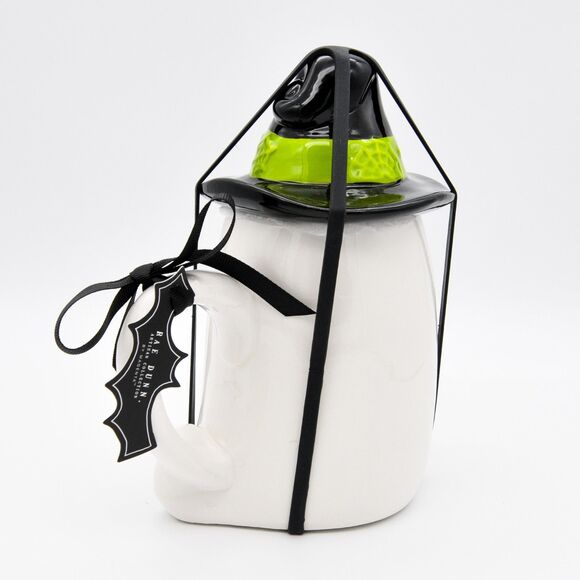 Rae Dunn Boo! Witch Mug, 16oz Ceramic Ghost Mug with Witch Hat Lid, Halloween - Picture 3 of 7